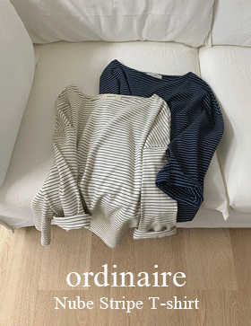 [ordinaire] 누베 스트라이프 티셔츠 (3color/단독주문시당일발송)